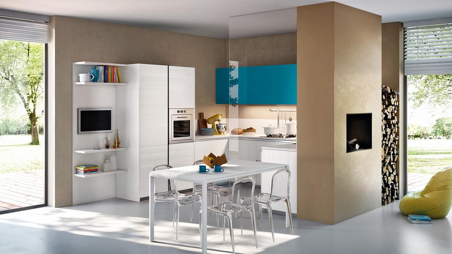 Синяя кухня Spagnol Cucine Maryland 06