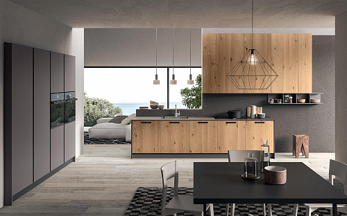 Коричневая кухня модерн Astra cucine Atelier Brio 5