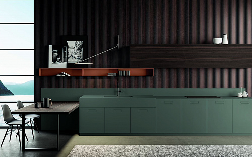 Кухня в современном стиле Composit Touch Green