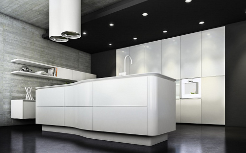 Белая кухня в стиле модерн Miton Cucine Mt 701 S