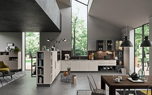 Кухня в стиле модерн черная Astra cucine Zen 2
