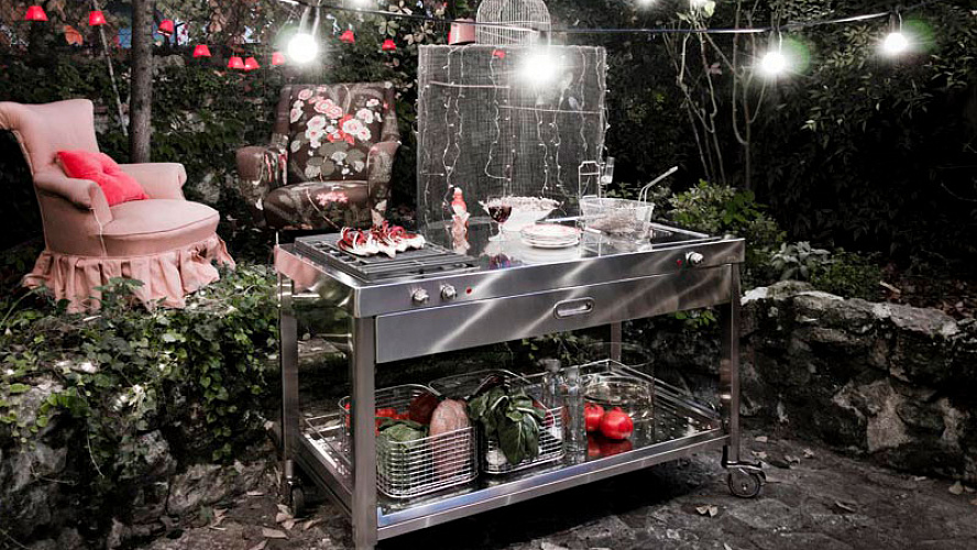 Серая кухня премиум Alpes Inox 130 Grill And Deep Fat Fryer