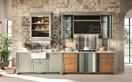 Зеленая кухня Aster cucine Portrait 2