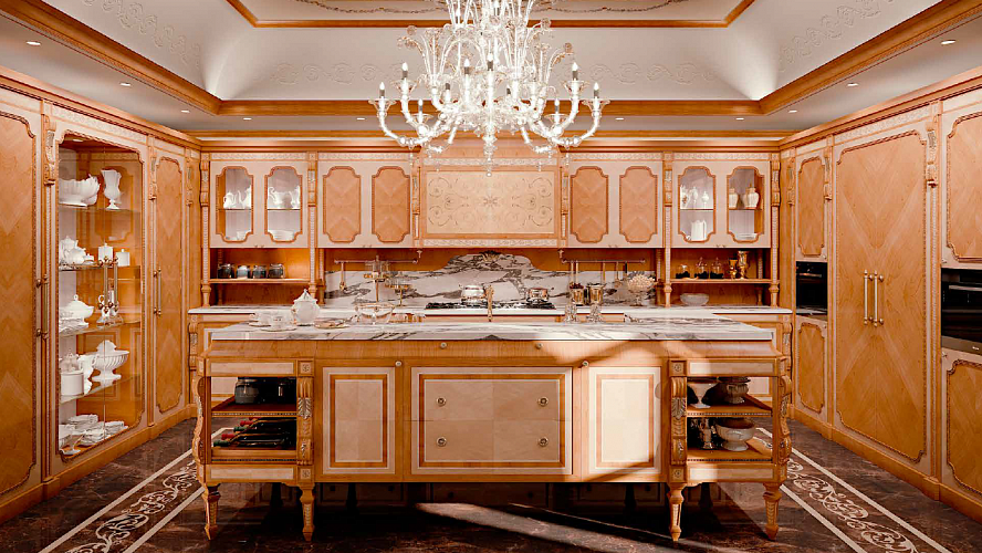 Розовая кухня Bianchini Bianchini Palazzo
