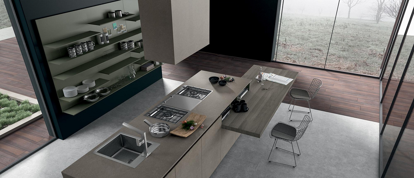 Treo kitchens Design Line G30 Laminam