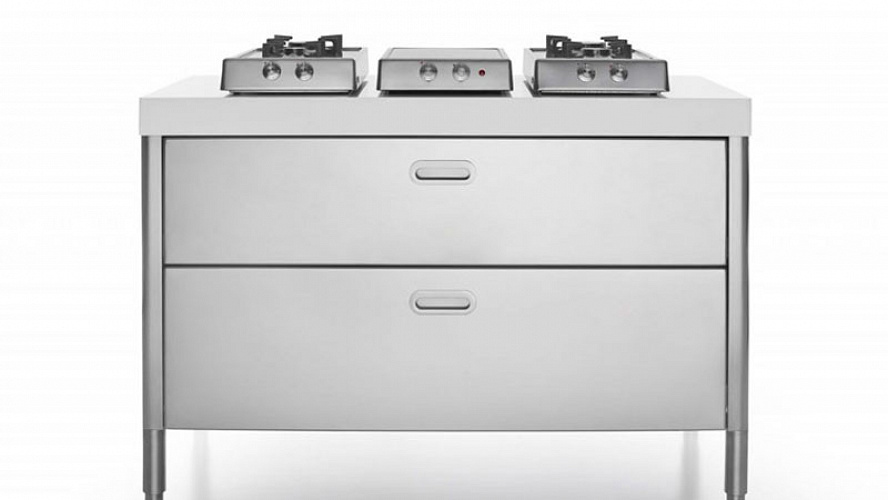 Серая кухня премиум Alpes Inox 130