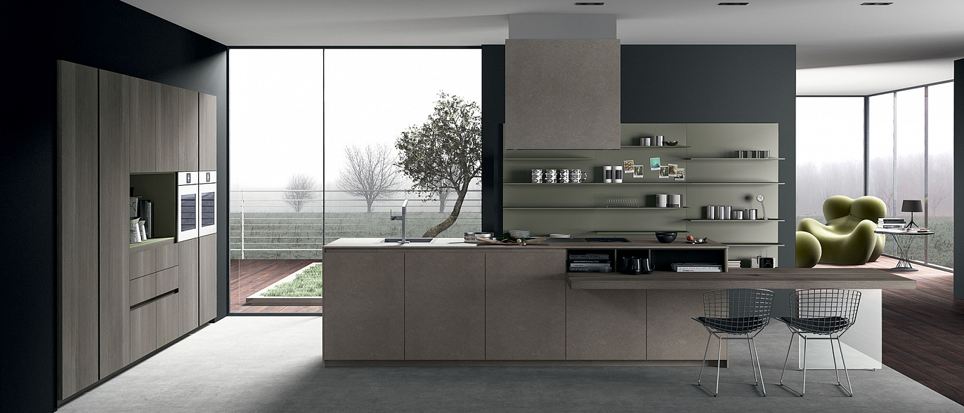 Treo kitchens Design Line B22 Laminam