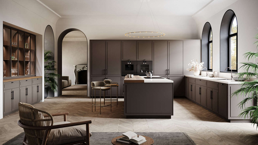 Бежевая кухня Miton Cucine Tes