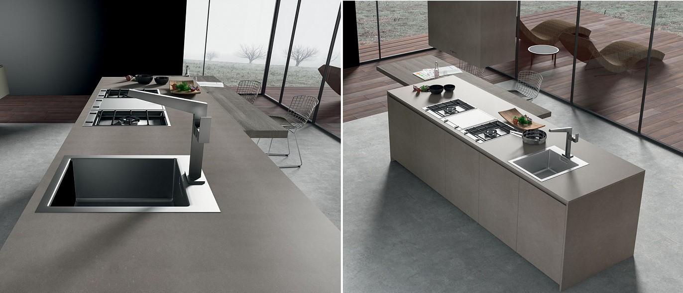 Treo kitchens Design Line G30 Laminam