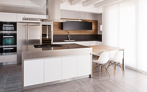 Кухня в современном стиле белая премиум Mittel Cucine TR 10