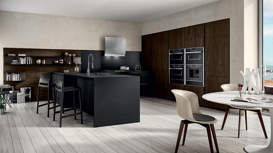 Черная кухня Arredo3 Zetasei 2