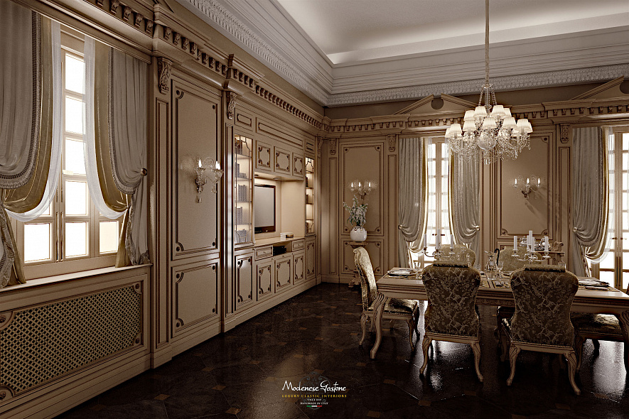 Modenese Gastone Romantica lacquered and patinated