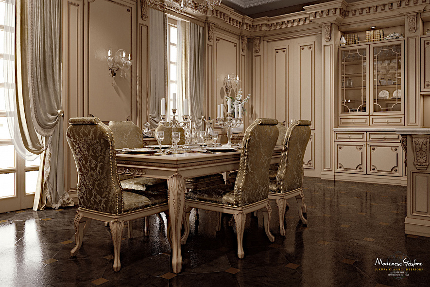 Modenese Gastone Romantica lacquered and patinated