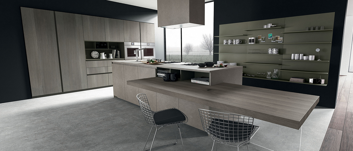 Treo kitchens Design Line B22 Laminam