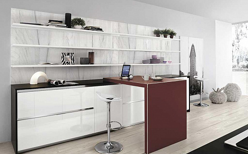 Черная кухня недорого Spagnol Cucine Vivere Italia 15