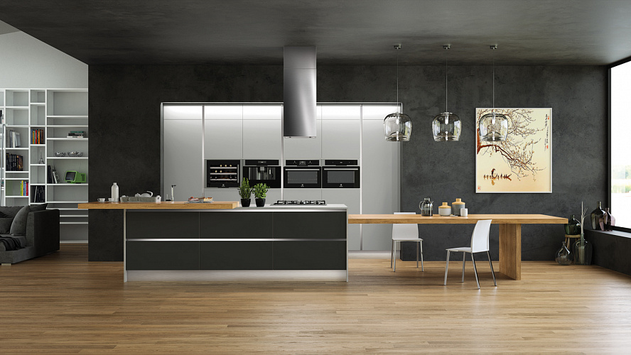 Серебряная кухня Sira Cucine Sara 1