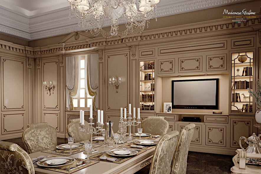Modenese Gastone Romantica lacquered and patinated